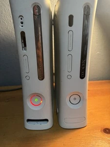 Xbox 360 Xenon White Consoles Only - For Parts Repair - RED RING - LOT Of 2 - Picture 1 of 9