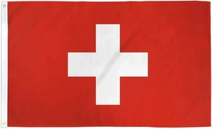 Switzerland 2x3ft Poly Flag International Switzerland Swiss Country Flag - Picture 1 of 3
