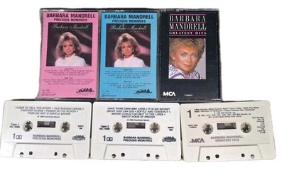 Barbara Mandrell Precious Memories & Greatest Hits Cassette Tape Lot -... - Image 1 of 3