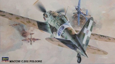 1:48 HASEGAWA Macchi Mc.202 Folgore Airplane Military 1943 Kit HASJT32 - Immagine 1 di 2