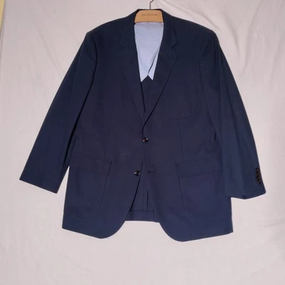 J. Blazer Crew Ludlow 44L Spinker Drill Algodón Azul - Problemas de Estado Foto 1 de 4