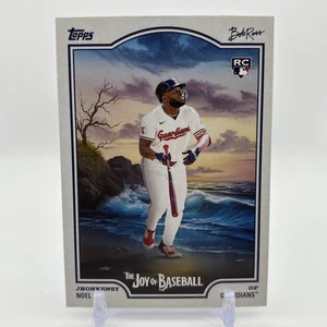 2025 Topps Bob Ross Joy Of Baseball Jhonkensy Noel #81 Cleveland Guardians - Picture 1 of 2