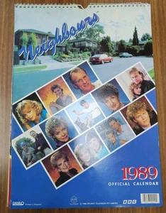ULTRA RARE Vintage 1980s Official Neighbours Calendar 1989 42x30cm soap Oz - Bild 1 von 10
