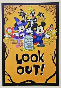 Happy Halloween / Minnie And Mickey Mouse Greeting Card (incl. Envelope 7×5") - Picture 1 of 4