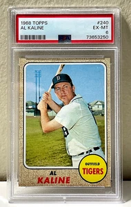 1968 TOPPS AL KALINE #240 PSA EX-MT 6-(bin5743EE) - Picture 1 of 2