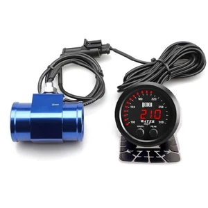 Universal 52mm Water Temperature Gauge Electronic Red Digital Car Pipe Blue 38MM - Picture 1 of 9