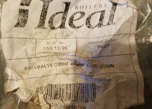 Ideal Ballvalve 22mm comp e/hd conn part no 5627 - Picture 1 of 1