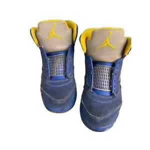 Nike Air Jordan Sneakers Childs 13C Blue Yellow Gray