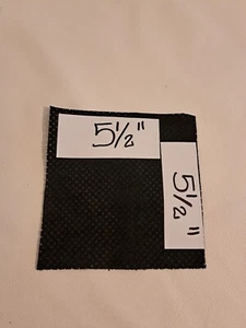 BLACK PERFORATED GENUINE LEATHER OFFCUTS 5 1/2"x 5 1/2" ITALIAN QUALITY LEATHER - Picture 1 of 5