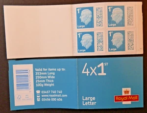 GB 2023 CF1 4 X 1ST CLASS LARGE CYLINDER BOOKLET- M23L MFIL- PB-sL - Picture 1 of 1