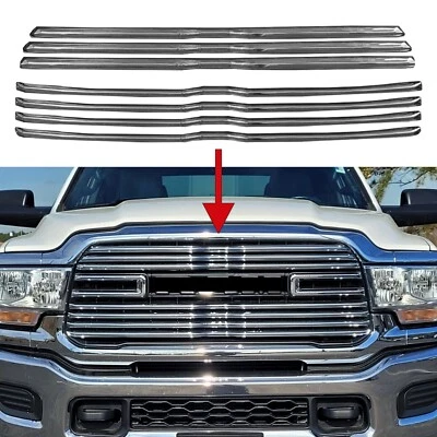 Parrilla cromada 7 piezas superpuesta para Ram 2500 3500 Big Horn 2019-2021/Laramie Foto 1 de 4