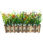 Artificial Flower Fence Window Box Planter - Picket Fence Pot-CM