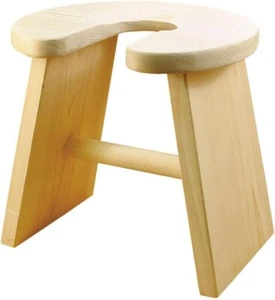 Taburete de baño ciprés 100% silla de madera HINOKI altura 30 cm hecha en JAPÓN - Imagen 1 de 7