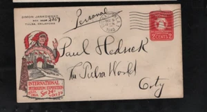 International Petroleum Exposition Tulsa Oklahoma 1940 multicolor Indian ad covr - Picture 1 of 1