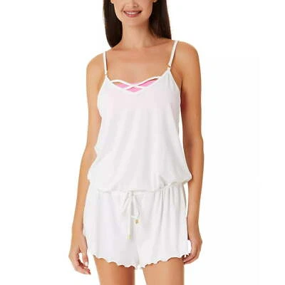 Mameluco Salt + Cove para mujer junior con cintura atada blanco talla S Foto 1 de 2