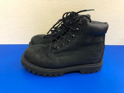 Timberland Premium Niños Pequeños Niños Negros Gamuza Botas Modelo 12807 Talla EE. UU. 10 Foto 1 de 4