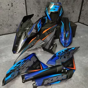 Plastics + Graphics applied KTM EXC EXC-F 2008 2009 2010 2011 XC-W XCF-W - Picture 1 of 16