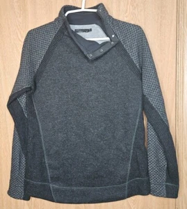 NWOT Prana Wool Blend Pullover Sweater Women's M Gray Charcoal - Picture 1 of 3