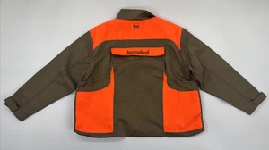 Chaqueta con bandas para hombre XL marrón naranja brillante pato caza aves acuáticas bolsa pesada nueva sin etiquetas - Imagen 1 de 15