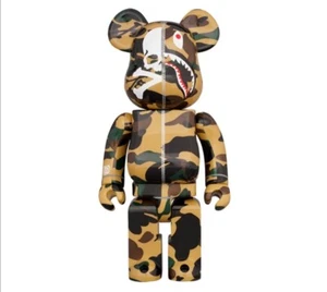BE@RBRICK MASTERMIND vs BAPE(R) YELLOW 1000% NEW Unopened F/S From Japan - Picture 1 of 4