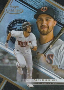 2021 Topps Gold Label Class 1 Black Alex Kirilloff #86 Rookie - Picture 1 of 2