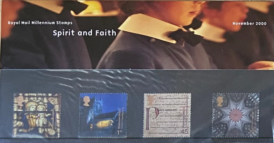 PACK DE PRESENTACIÓN NÚMERO 317. SG2170-2173. ESPÍRITU Y FE. NAVIDAD 2000. Foto 1 de 1