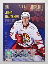 2016-17 KHL Jokerit Helsinki Autograph #JOK-AUT-012 Juho Rautanen 07/50