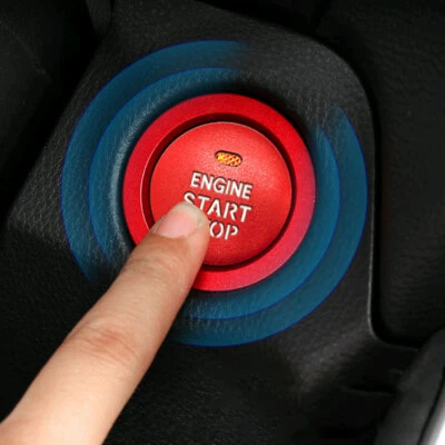 Car Start Stop Push Button Engine Ignition Ring Cover Trim Accessory For Subaru - Image 1 of 4