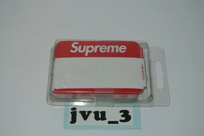 NEW SUPREME FW20 C-LINE NAME BADGE STICKERS RED (PACK OF 100) box logo authentic - Image 1 of 3