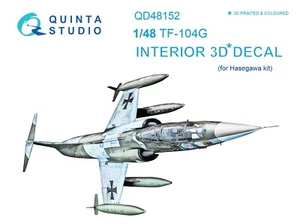Juego de calcomanías interiores 3D Quinta Studio QD48152 para TF-104G (para kits Hasegawa) 1/48 - Imagen 1 de 8