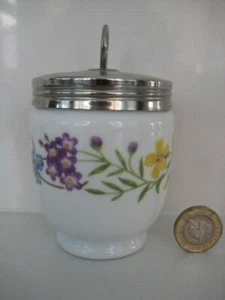 RARE ROYAL WORCESTER KING SIZE EGG CODDLER FAIRFIELD PRETTY FLORAL FLOWER DESIGN - Picture 1 of 12