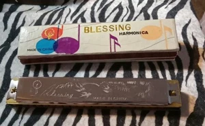Beautiful Vintage Blessing Harmonica With Original Box - Picture 1 of 14