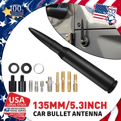 Aluminum Antenna Replacement Short Black 50 Cal For Nissan Frontier 1998-2023 - Image 1 of 4