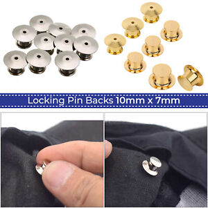 10-30pcs Backs Locking Pin Keepers Badge-Pin Locks Pin for Lapel Enamel Hat Pins