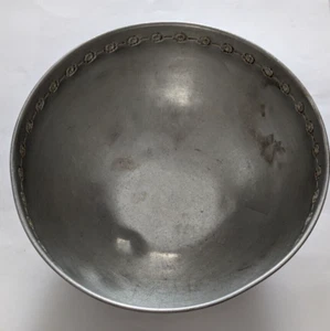 Vintage Mirro The Finest Aluminum 10 inch bowl with flowers - Picture 1 of 10