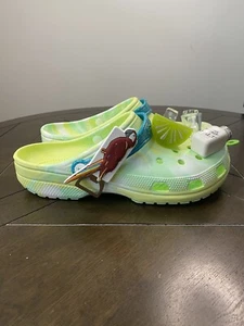 Crocs Margaritaville Clogs Size Men 12 Green Parrothead Bottle Opener - Picture 1 of 11