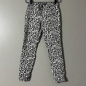 The Children's Place White Black Leopard Print Jeans Girl's size 10 - Picture 1 of 7