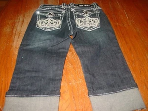 Girls Size 10 LA Idol Embellished Capri Jeans NWT - Picture 1 of 2