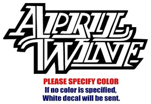 Autocollant décalcomanie découpée graphique April Wine Band rock voiture camion bateau fenêtre 7" - Photo 1 sur 3