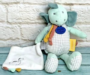 DouDou Compagnie Green Dragon Dinosaur Lovey Baby Security Blanket Plush - Picture 1 of 23