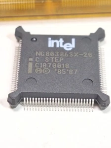 NG80386SX-20 INTEL 80386SX 100-Pin QFP Microprocessor 32-Bit New - Picture 1 of 3