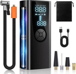 NEU Elektropumpe, Tragbarer Luftkompressor Mini Auto Reifenpumpe 68W 20000mAh DE - Bild 1 von 16