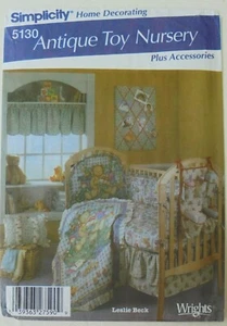 Simplicity 5130 Antique Toy Baby Nursery Leslie Beck Sewing Pattern - Picture 1 of 1