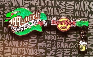 2023 HARD ROCK CAFE MUNICH OKTOBERFEST BEER STEIN GUITAR DANGLE PIN - Picture 1 of 1