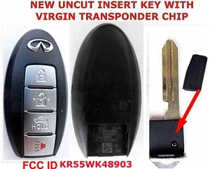 INFINITI G37 G35 G25 Q60 LOGO OEM KEYLESS SMART REMOTE FOB UNCUT KEY KR55WK48903 - Picture 1 of 1