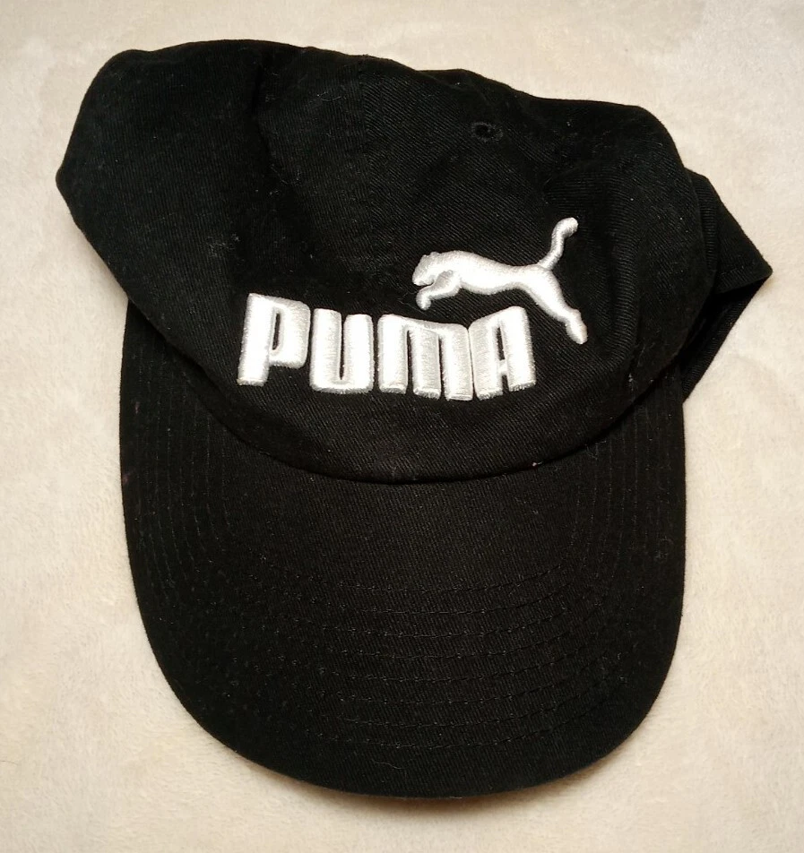 Gorra de béisbol Puma ajustable uni-sex negra con logotipo blanco Foto 1 de 1