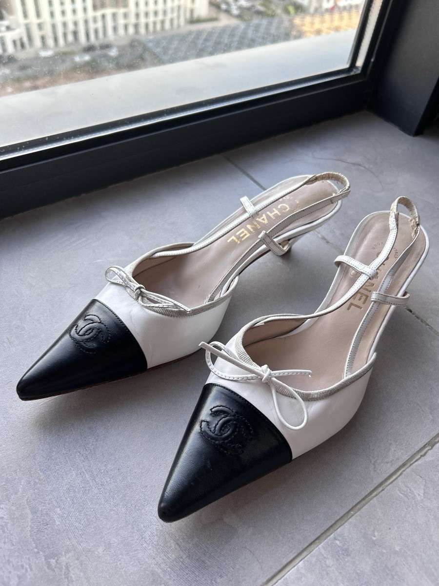 CHANEL Slingback Low (1-1.9 in) Heel Height Heels for Women