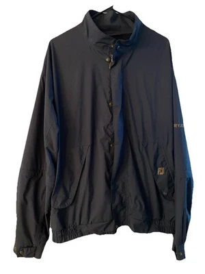 Dryjoys By Footjoy Men’s Golf Windbreaker Black Full Zip Wind/Rain Jacket XL - Image 1 of 4