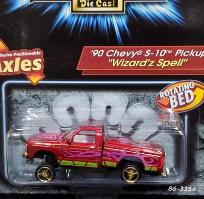 Revell 90 1990 Chevy S-10 Pickup Truck Lowriders "Wizard'z Spell" Chevrolet Red - Image 1 of 3