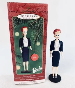 Hallmark Keepsake Ornament Barbie Commuter Set Dated 2000 - No Hatbox - Picture 1 of 3